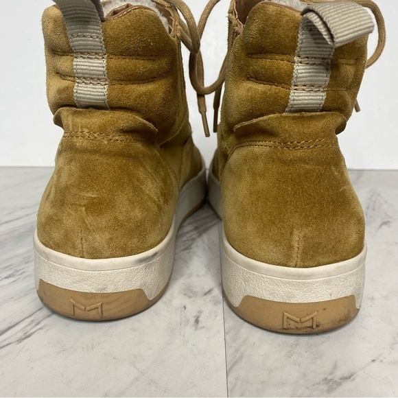 Marc Fisher Mally High Top Tan Suede Sneaker 8 1/2 - Picture 4 of 14